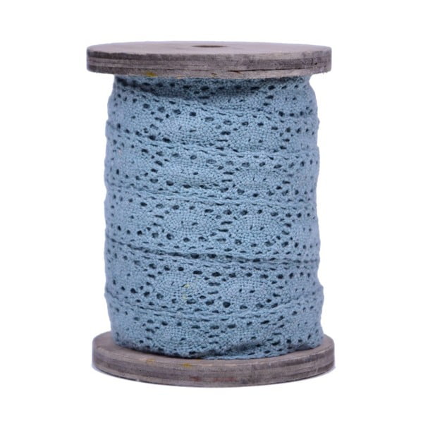 Kék csipkeszalag, hossza 7,5 cm - Ego Dekor