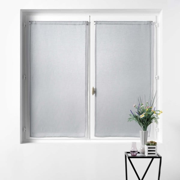 Szürke átlátszó függöny szett 2 db-os 60x90 cm Sandra – douceur d'intérieur-image-2