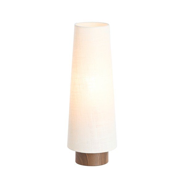 Krémszínű fém asztali lámpa textil búrával (magasság 42 cm) Howie – Light & Living-image-1
