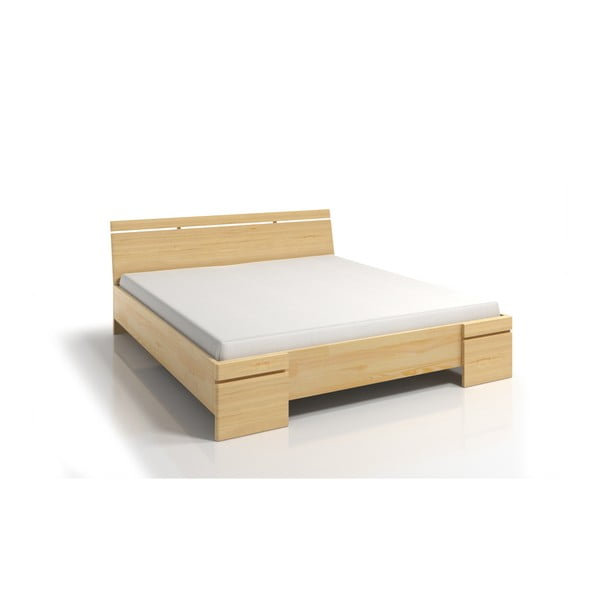 Sparta Maxi kétszemélyes ágy borovi fenyőből tárolóhellyel, 180 x 200 cm - Skandica-image-3