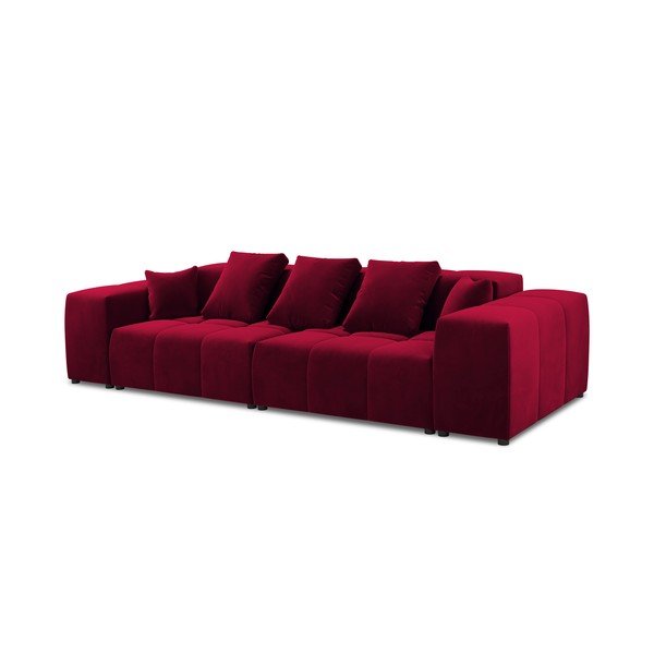 Piros bársony kanapé 320 cm Rome Velvet - Cosmopolitan Design-image-2