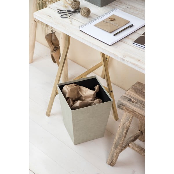 Bézs szemetes Sofia Canvas Paper Laminate – Bigso-image-2