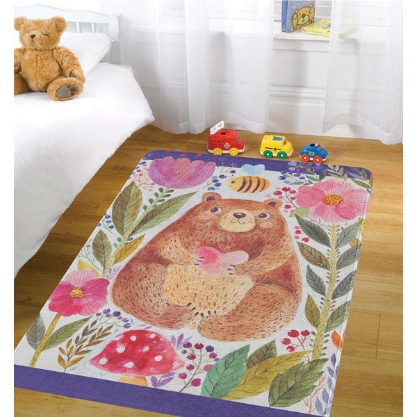 Bear With Heart gyerekszőnyeg, 80 x 140 cm - OYO Kids-image-1