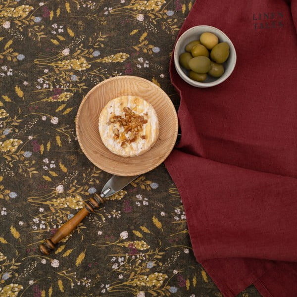 Len konyharuha 45x65 cm Marsala – Linen Tales-image-3