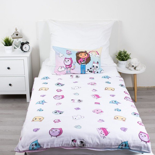 Pamut gyerek ágyneműhuzat babaágyhoz 100x135 cm Gabby's Dollhouse "Sugar Dream" – Jerry Fabrics-image-3