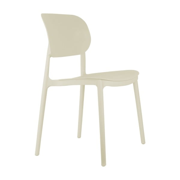 Krémszínű műanyag étkezőszék Cheer – Leitmotiv