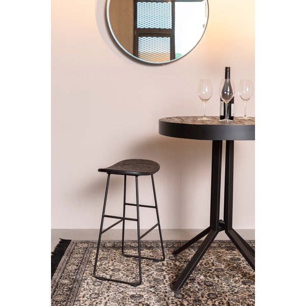Fekete bárszék szett 2 db-os (ülésmagasság 62 cm) Tangle – White Label-image-1