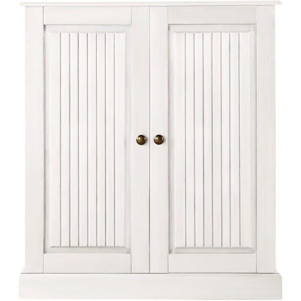 Fehér borovi fenyő szekrény 100x34 cm Mille – Støraa