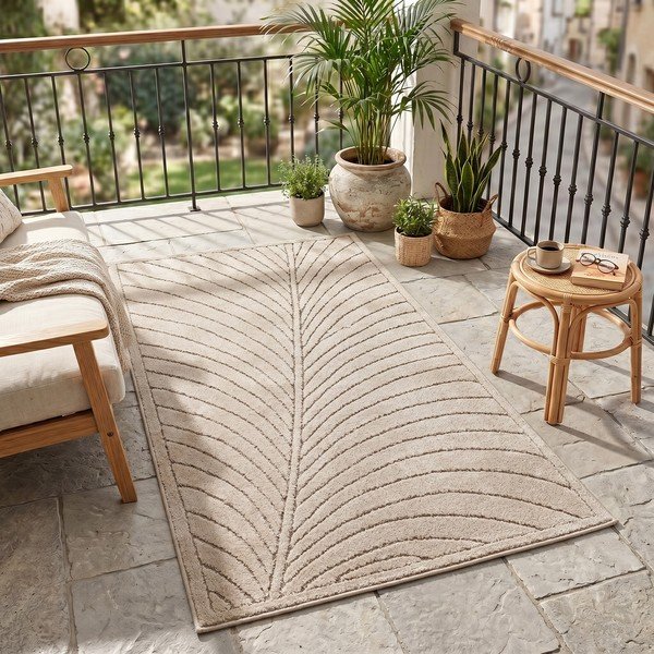 Bézs kültéri-beltéri futószőnyeg 80x250 cm Nova 1204 – Ayyildiz Carpets-image-1
