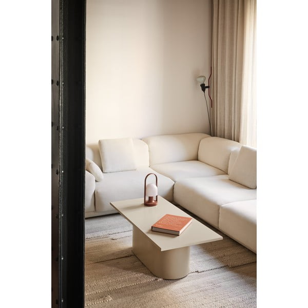 Krémszínű dohányzóasztal 50x111 cm Totem – Teulat-image-1