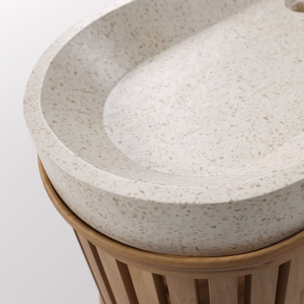 Rokia teakfa mosdókagylós szekrény - Kave Home-image-3