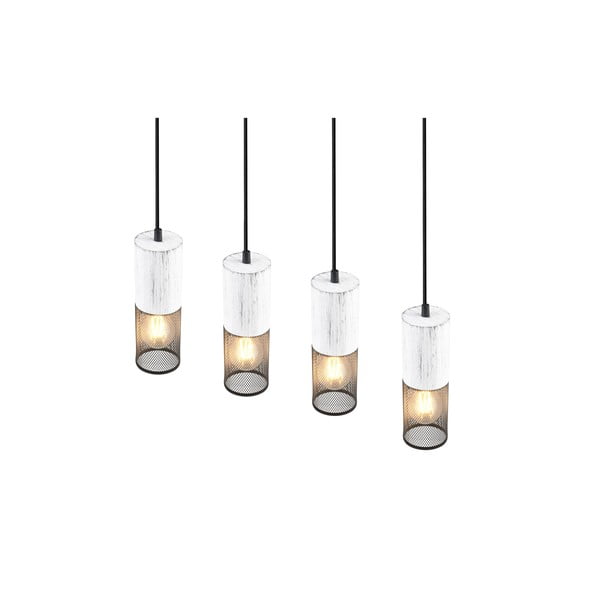 Fekete-fehér függőlámpa Tosh – Trio-image-1