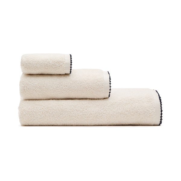 Bézs frottír pamut fürdőlepedő 90x150 cm Sinami – Kave Home-image-2