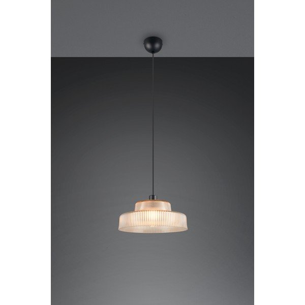 Borostyán színű függőlámpa üveg búrával ø 35 cm Abella – Reality-image-1