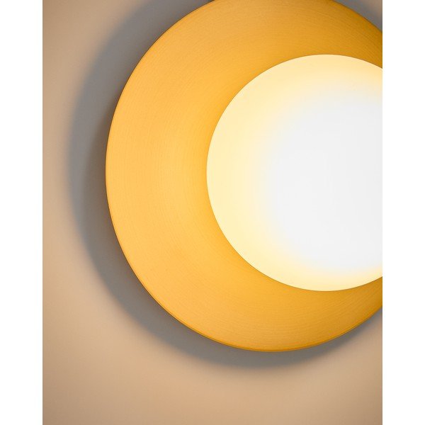 Fehér-aranyszínű fali lámpa ø 25 cm Brisia – Kave Home-image-2