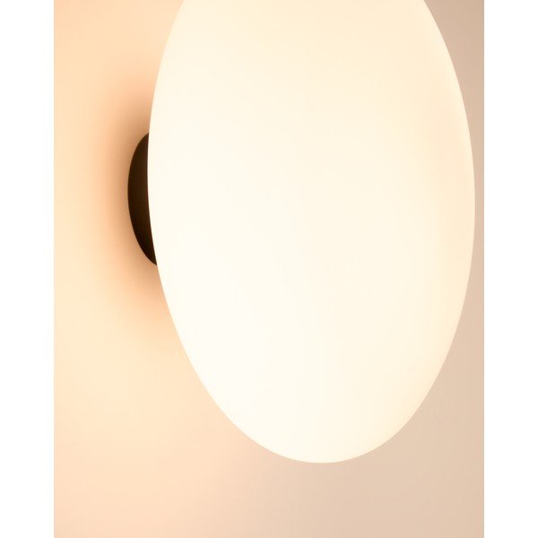 Fehér-ezüstszínű fali lámpa ø 26 cm Bamila – Kave Home-image-4