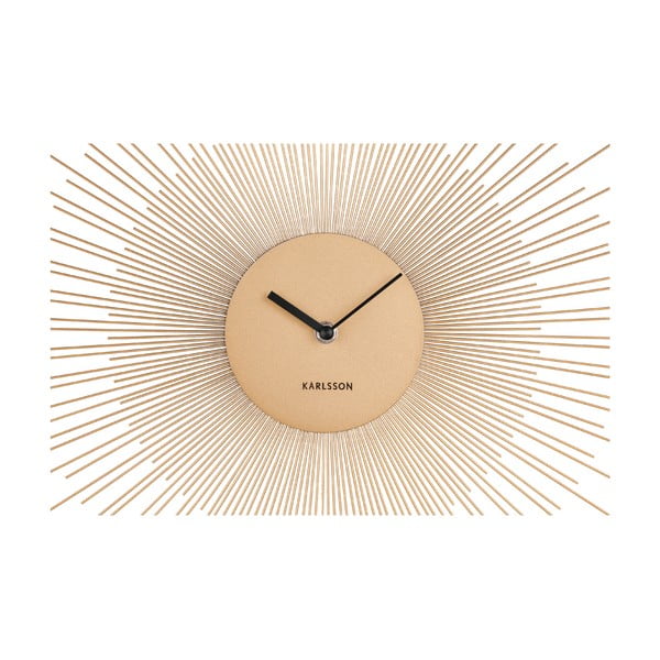 Peony Large aranyszínű falióra, ø 60 cm - Karlsson-image-3