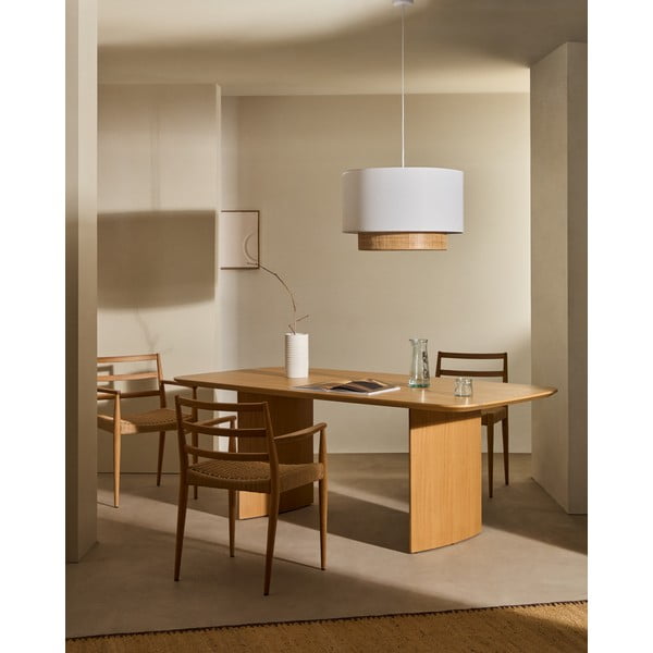 Natúr színű tölgyfa étkezőszék Fondes – Kave Home-image-1