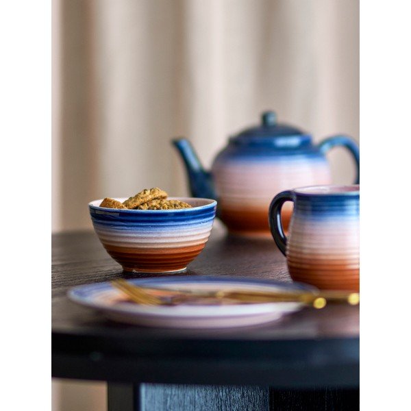 Kék-narancssárga kerámia leveses tálka szett 4 db-os 350 ml Tatum – Bloomingville-image-1