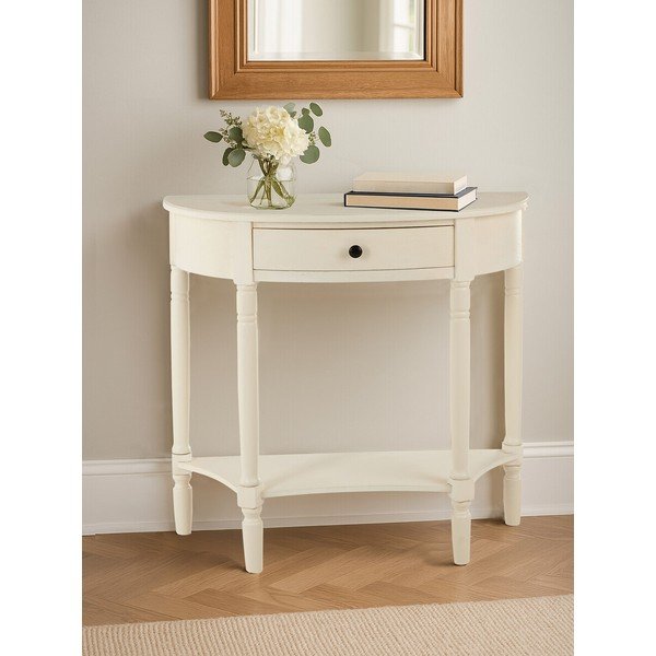 Fehér borovi fenyő konzolasztal 33x81 cm Heritage – Premier Housewares-image-2