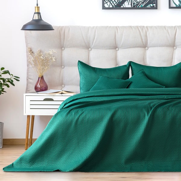 Carmen zöld ágytakaró kétszemélyes ágyhoz, 220 x 240 cm - DecoKing