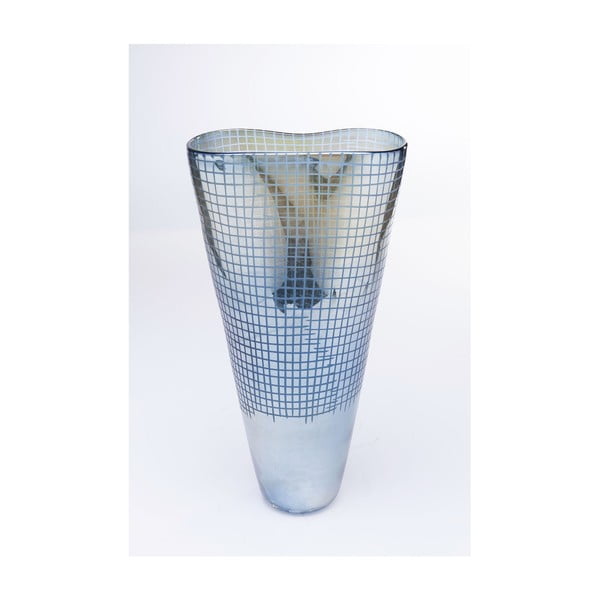 Luster kék üvegváza, magasság 48 cm - Kare Design