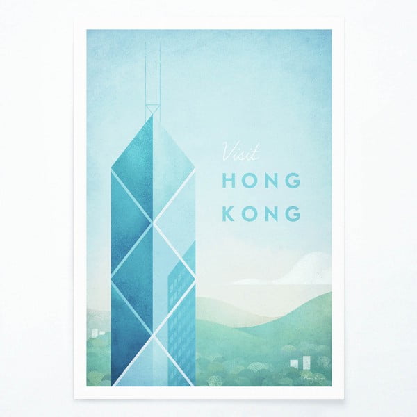 Hong Kong poszter, A2 - Travelposter