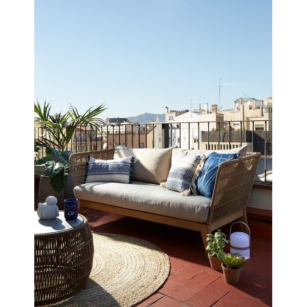 Bellano háromszemélyes bézs kanapé - Kave Home-image-1