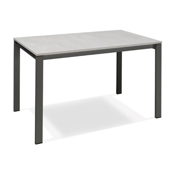 Jian sötétszürke bővíthető étkezőasztal fehér asztallappal - Design Twist