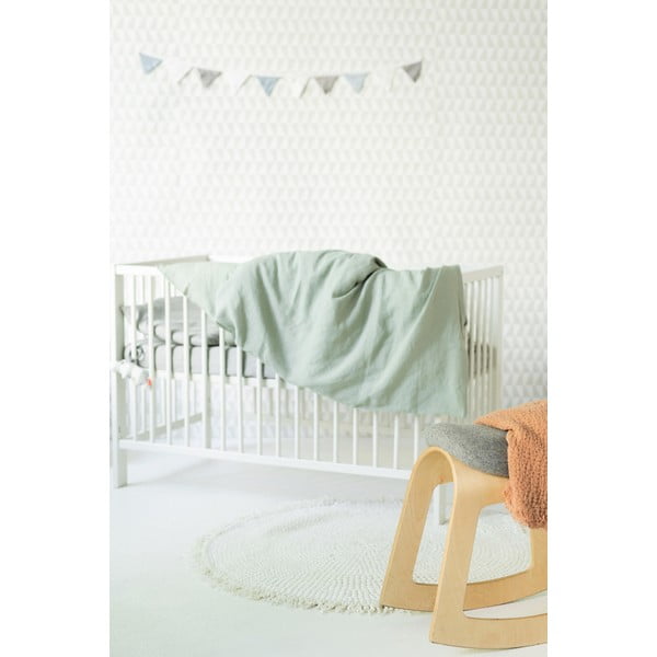 Nature zöld len gyerek ágyneműhuzat, 70 x 100 cm - Linen Tales-image-3