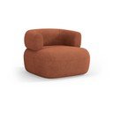 Téglavörös buklé fotel Jenny – Micadoni Home