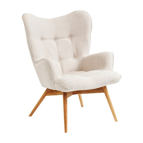 Vicky Ecru fehér fotel - Kare Design