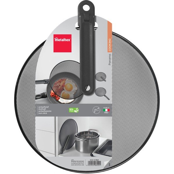 Acél fröccsenésgátló fedő serpenyőre ø 29 cm – Metaltex-image-2