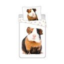 Fehér egyszemélyes pamut gyerek ágyneműhuzat 140x200 cm Guinea Pig – Jerry Fabrics