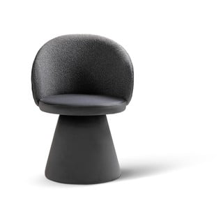 Sötétszürke bársony fotel Inez – Micadoni 