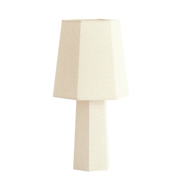 Krémszínű asztali lámpa textil búrával (magasság 50 cm) Musabo – Light & Living