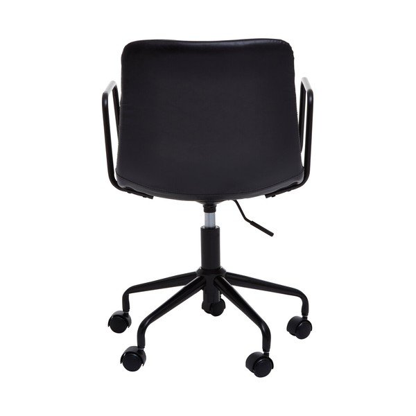 Fekete bőrutánzat irodai szék Forbes – Premier Housewares-image-4