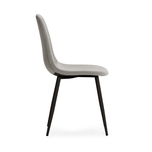 Világosszürke kárpitozott étkezőszék szett 4 db-os Minka – Marckeric-image-3