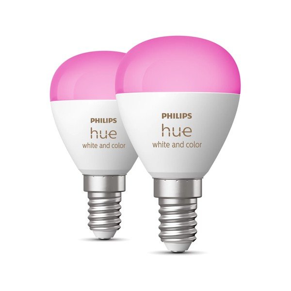 Okos izzó szett 2 db-os E14, 5 W White and color ambiance – Philips Hue-image-1