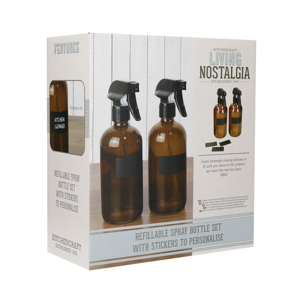 Palack készlet tisztítószerekhez 2 db-os Living Nostalgia – Kitchen Craft-image-2