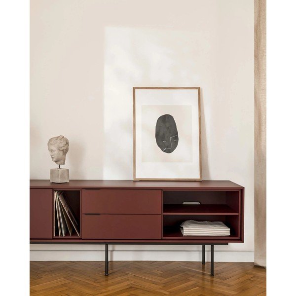 Borvörös TV-állvány 189x61x42 cm Mod – noo.ma-image-3