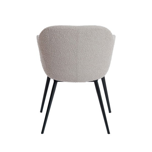 Bézs kárpitozott karfás étkezőfotel Leone – Light & Living-image-3