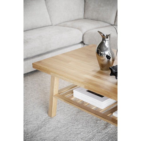 Brooklyn dohányzóasztal csiszolt tölgyfából, 130 x 75 cm - Rowico-image-1