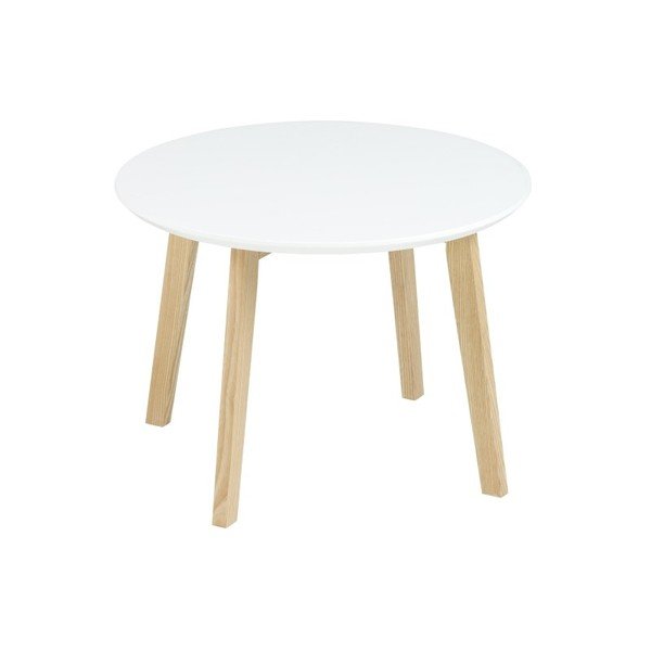 Molina fehér dohányzóasztal, ⌀ 50 cm - Actona-image-2