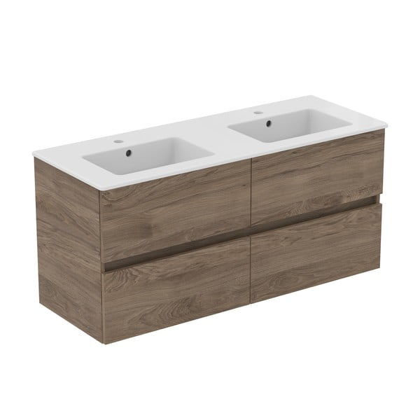 Natúr színű fali mosdó alatti szekrény diófa dekorral 120x55 cm Eurovit+ – Ideal Standard-image-3