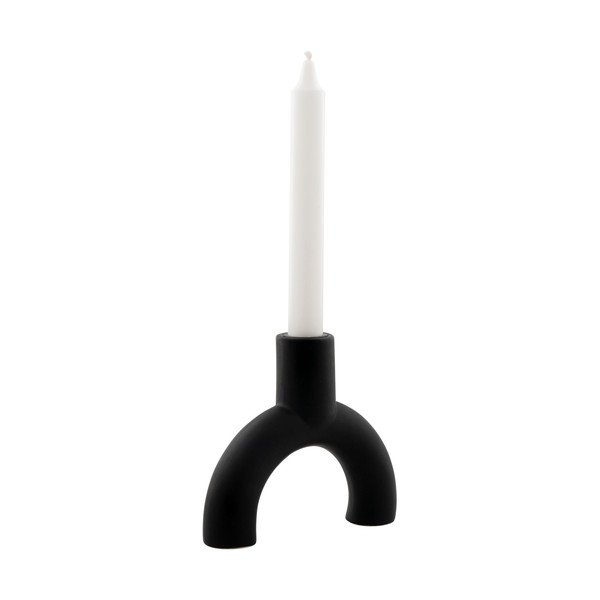 Fondo fekete üveg gyertyatartó - House Nordic-image-2
