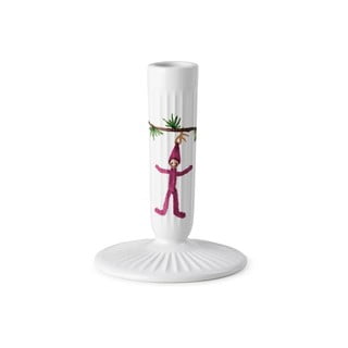 Hammershøi fehér karácsonyi kerámia gyertyatartó, magasság 12 cm - Kähler Design
