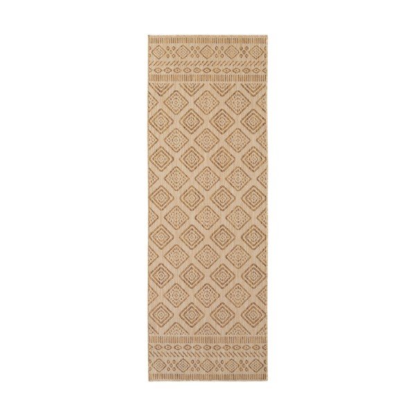 Bézs kültéri-beltéri futószőnyeg 80x250 cm Mira 1452 – Ayyildiz Carpets