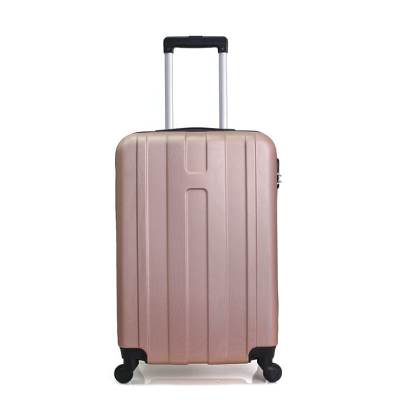 Ioulia roséarany színű gurulós bőrönd, 97 l - Hero