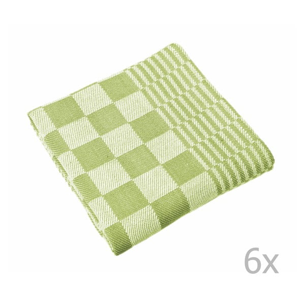Mineur 6 db zöld konyharuha, 65 x 65 cm - Tiseco Home Studio-image-1